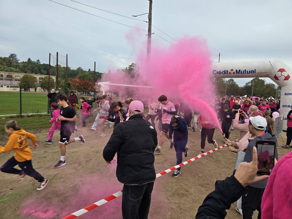 départ de la course color run champagne sur seine