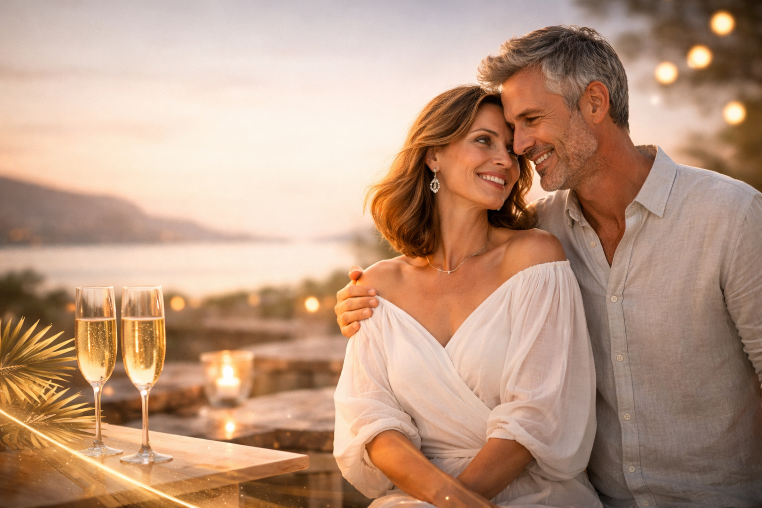 Couple romantique Aster et Vous